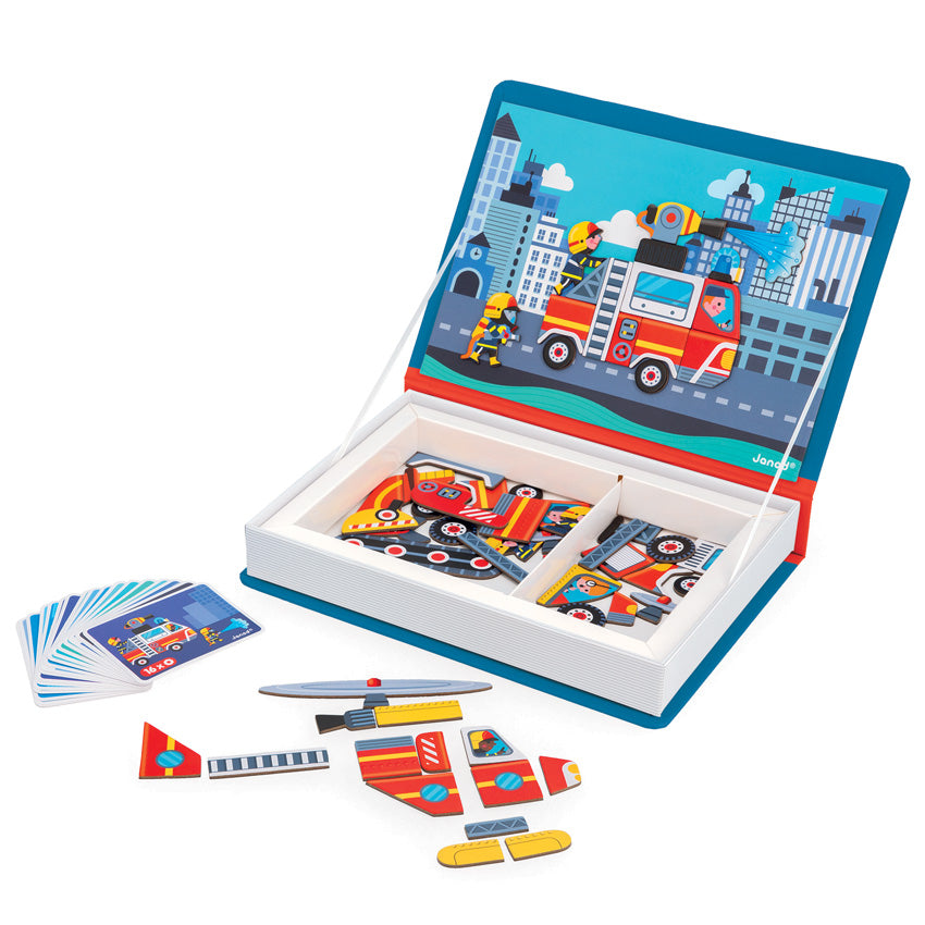 JANOD Magnetic Book - Fire Fighters NEW