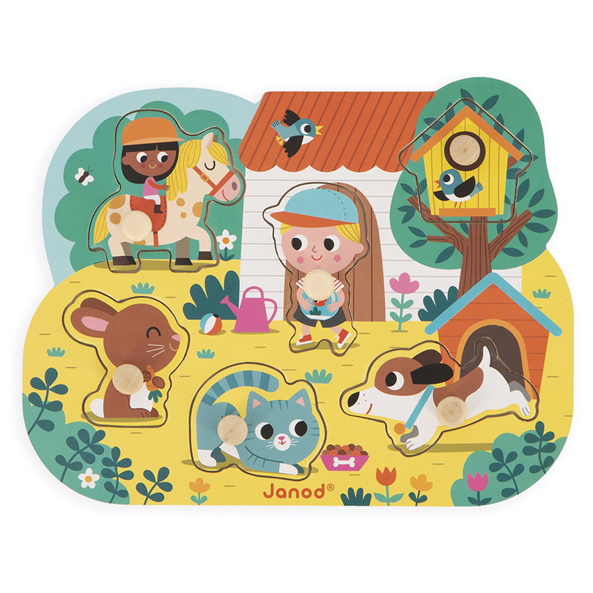JANOD Puzzle - Country Peg Puzzle