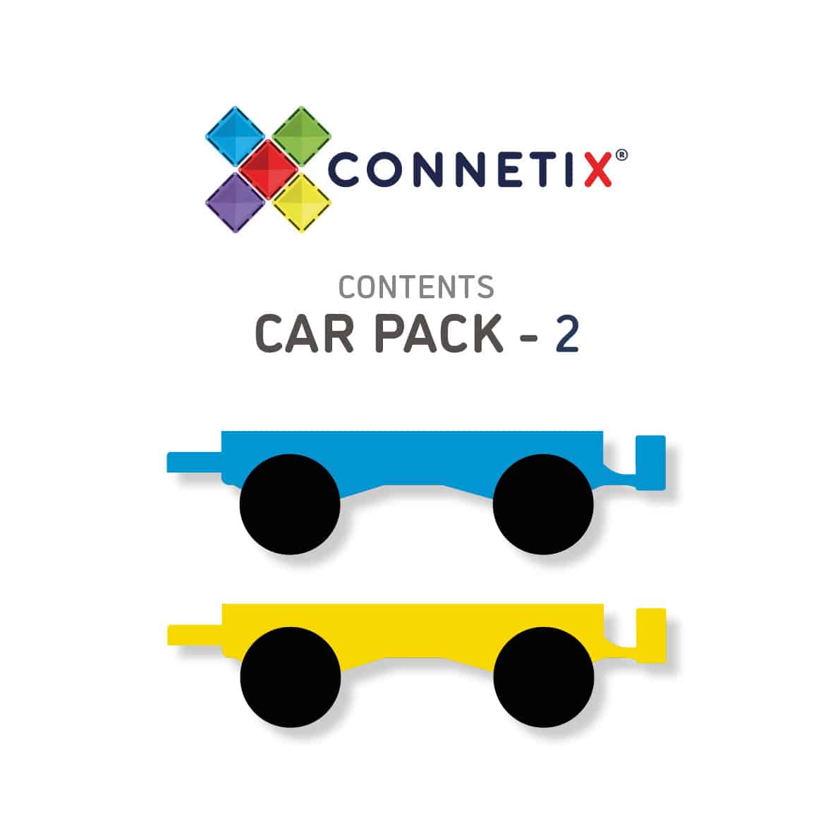 CONNETIX - Rainbow - 2 Piece Car Pack