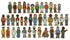 The Freckled Frog - The Village People - Set of 42