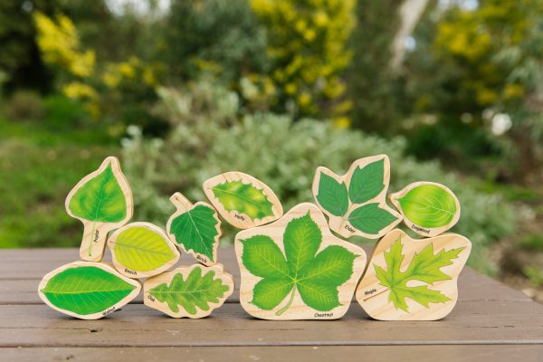 The Freckled Frog - Stacking Leaves - Wooden - Seasons