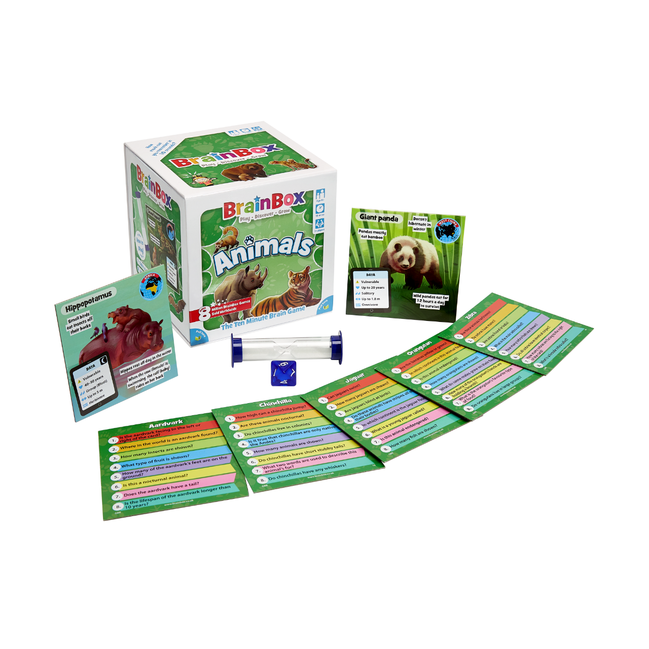 Brain Box Games - Animals - Card Game