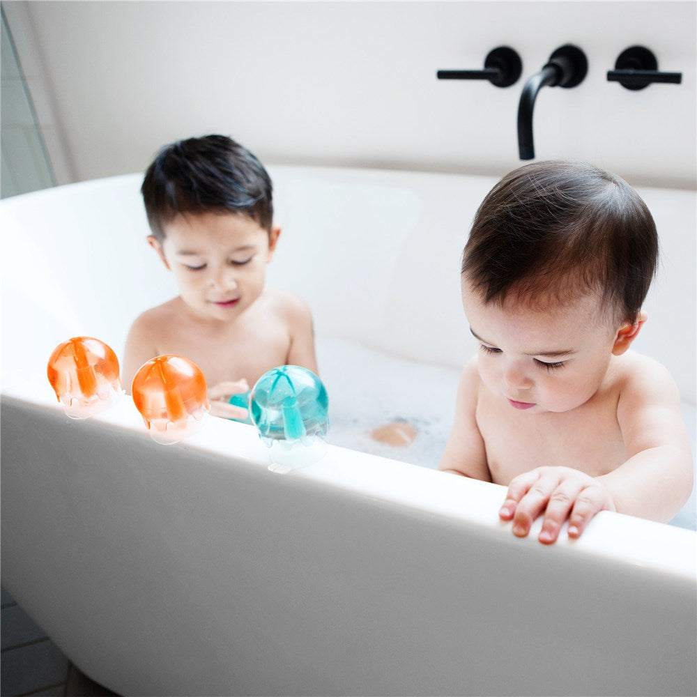 BOON JELLIES SUCTION CUP BATH TOY - NAVY/ CORAL