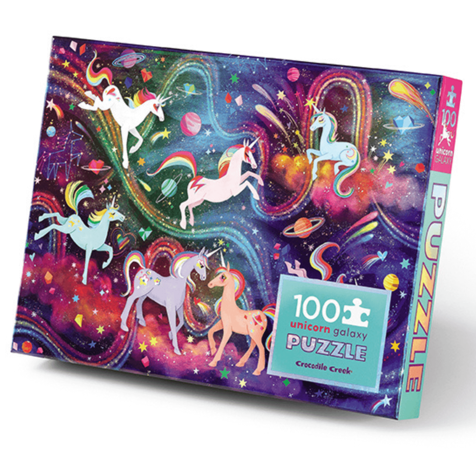 Crocodile Creek - Holographic Puzzle 100 pc - Unicorn Galaxy