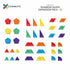 CONNETIX Magnetic Tiles -Rainbow Shape Expansion Pack 36 pc