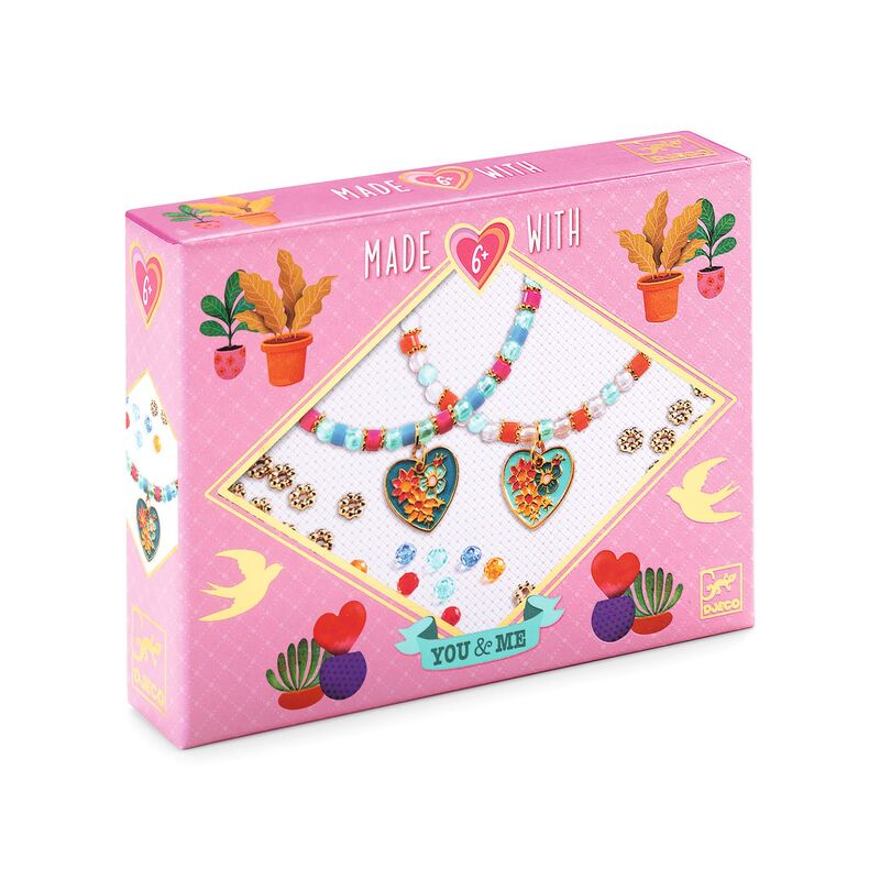 DJECO Art Kit - You & Me Heart Threading Beads Set