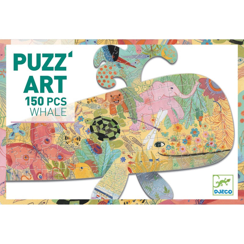 DJECO Puzzle Art Gallery - Whale Shaped 150pc