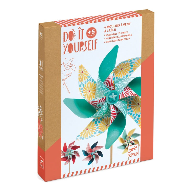 DJECO Art Kit - Do It Yourself Sweet Windmills