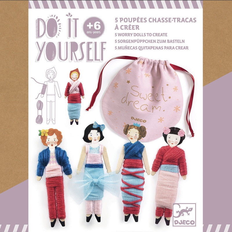 DJECO Art Kit - Do It Yourself Sweet Night Dolls