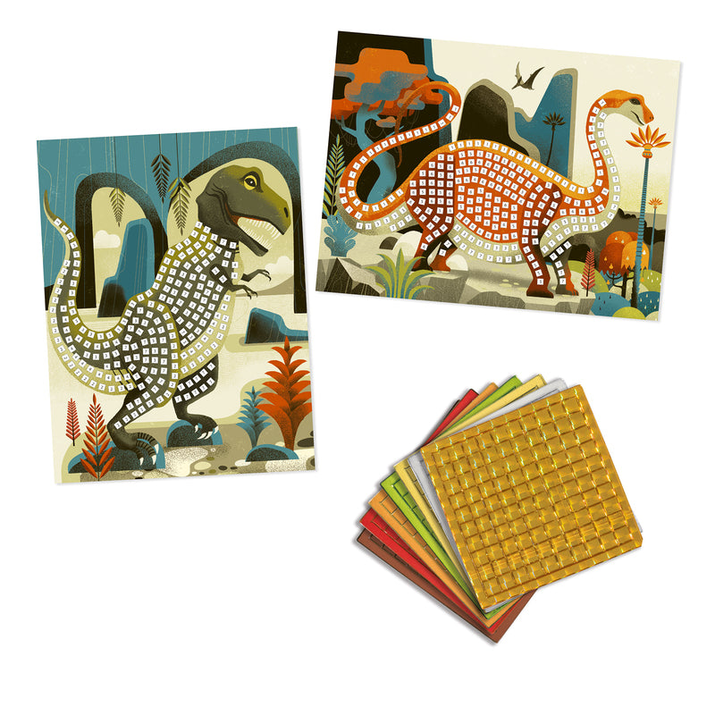 DJECO Art Kit - Mosaic Dinosaur