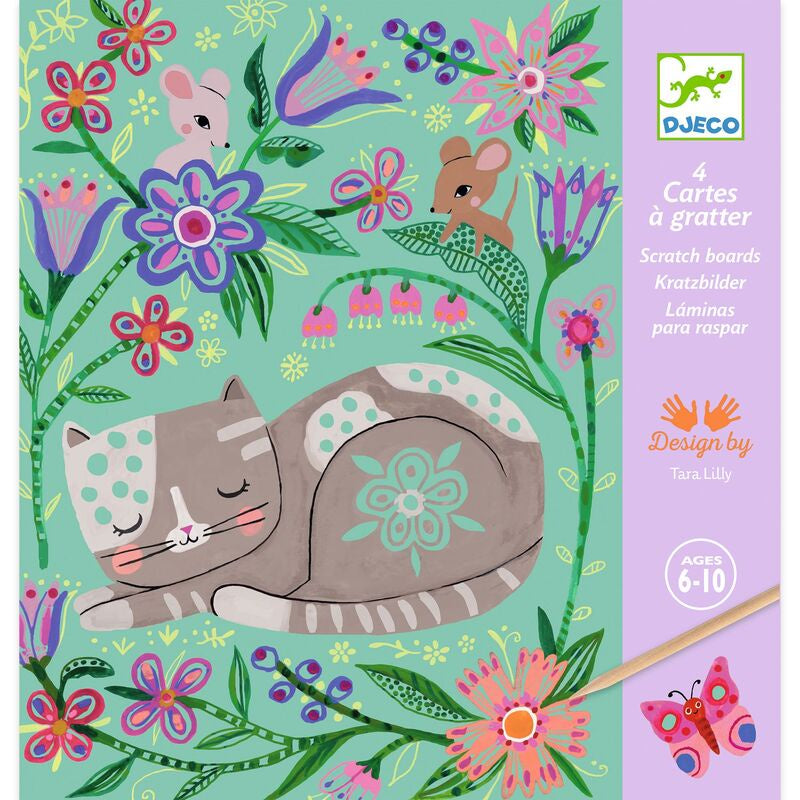 DJECO Art - Scratch Cards - Encounters Animals