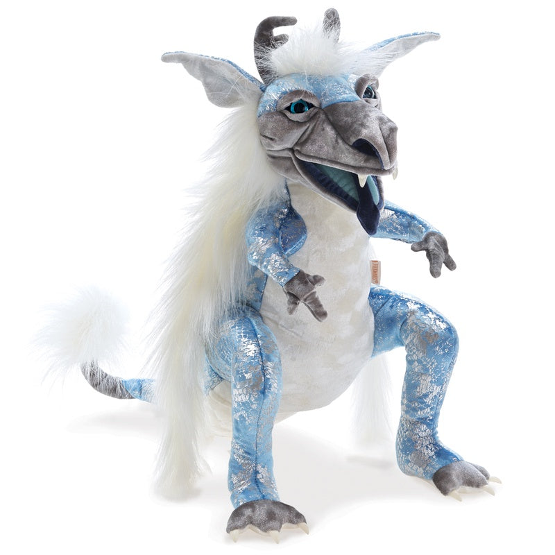 FOLKMANIS HAND PUPPET Ice Dragon