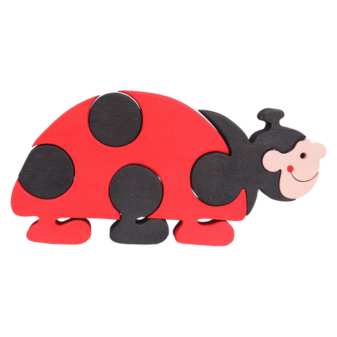 Fauna Puzzle - Ladybird Family - Wooden Puzzle