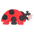 Fauna Puzzle - Ladybird Family - Wooden Puzzle