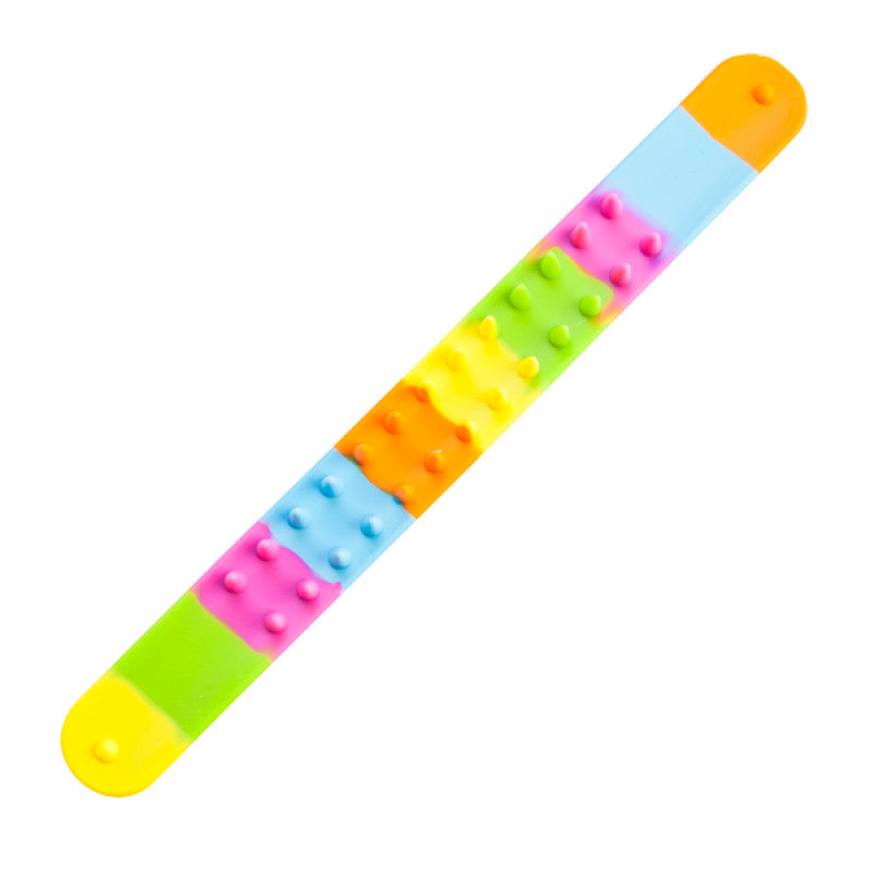 Rainbow Spiky Snap Bracelet - Sensory Tactile Fidget