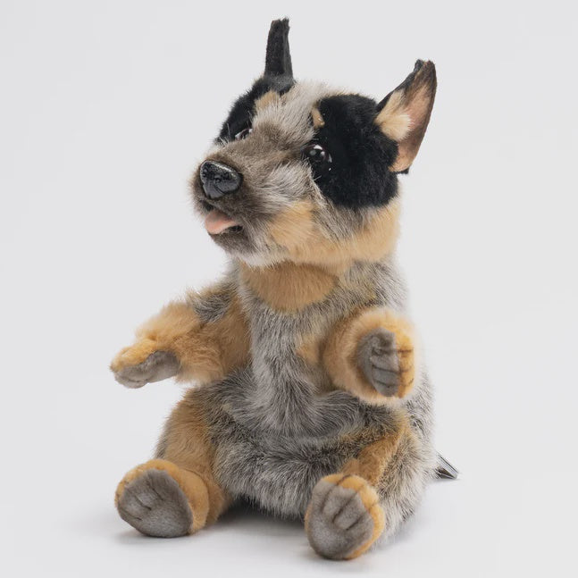 HANSA - Hand Puppet - Dog -  Blue Heeler Puppy