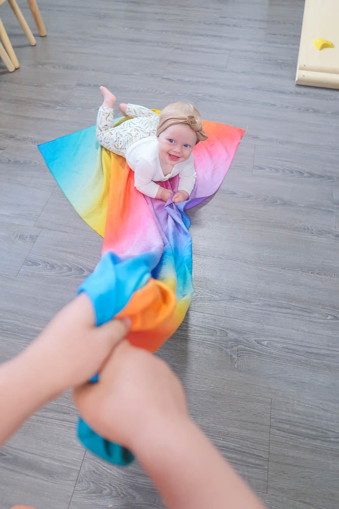 Play Silks - Rainbow - Jumbo - Peek a Boo Scarf / Dancing Scarf