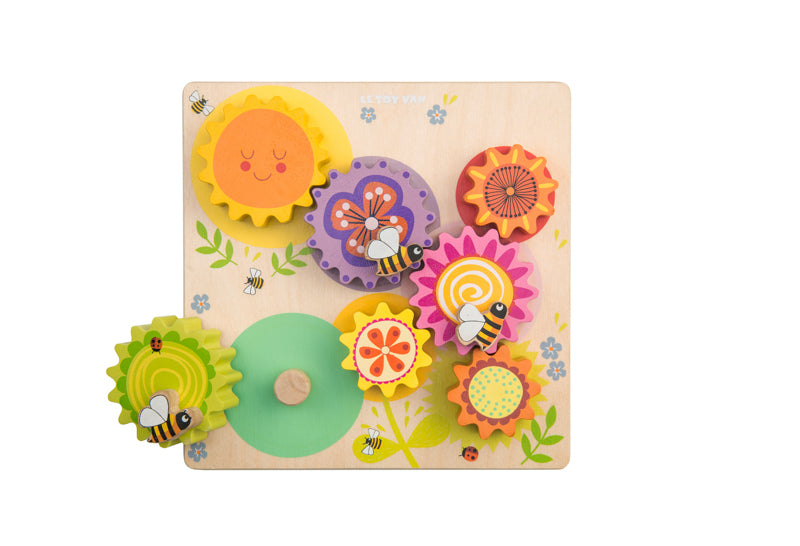 Petilou Gears & Cogs Busy Bee Learning Puzzle