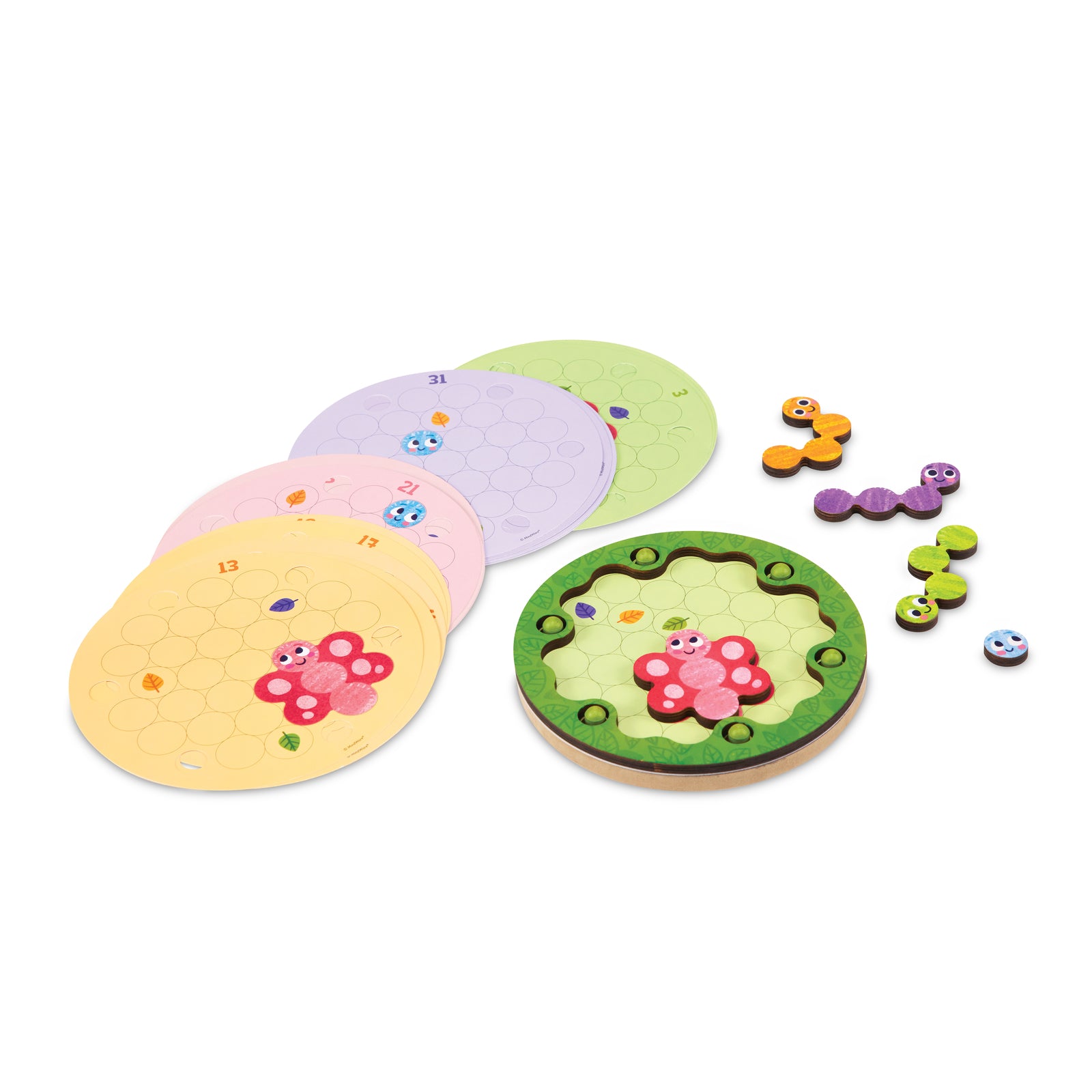 Peaceable Kingdom - Color Clue Caterpillars - Magnetic Puzzles