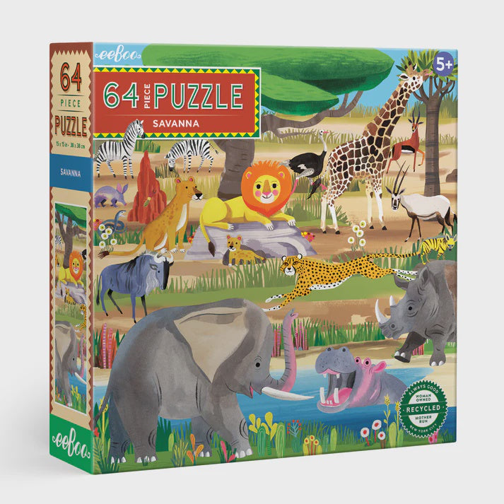 EEBOO  Puzzle - Savanna - 64 Piece