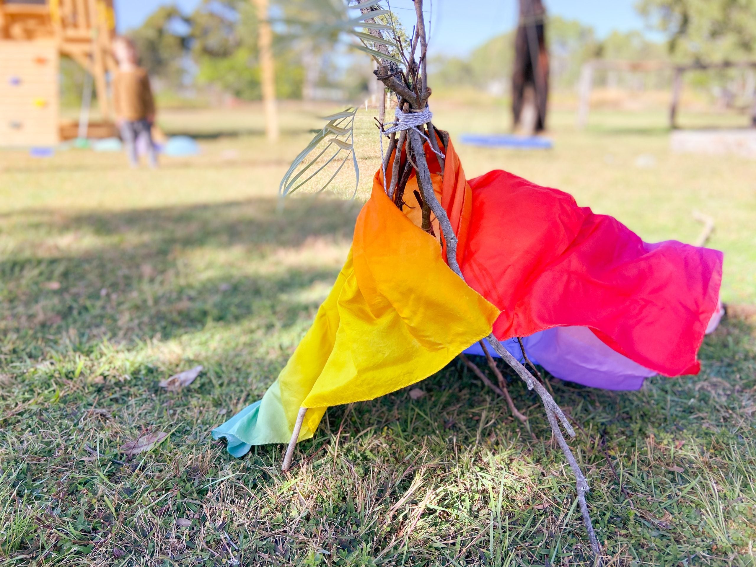 Play Silks - Rainbow - Peek a Boo Scarf / Dancing Scarf