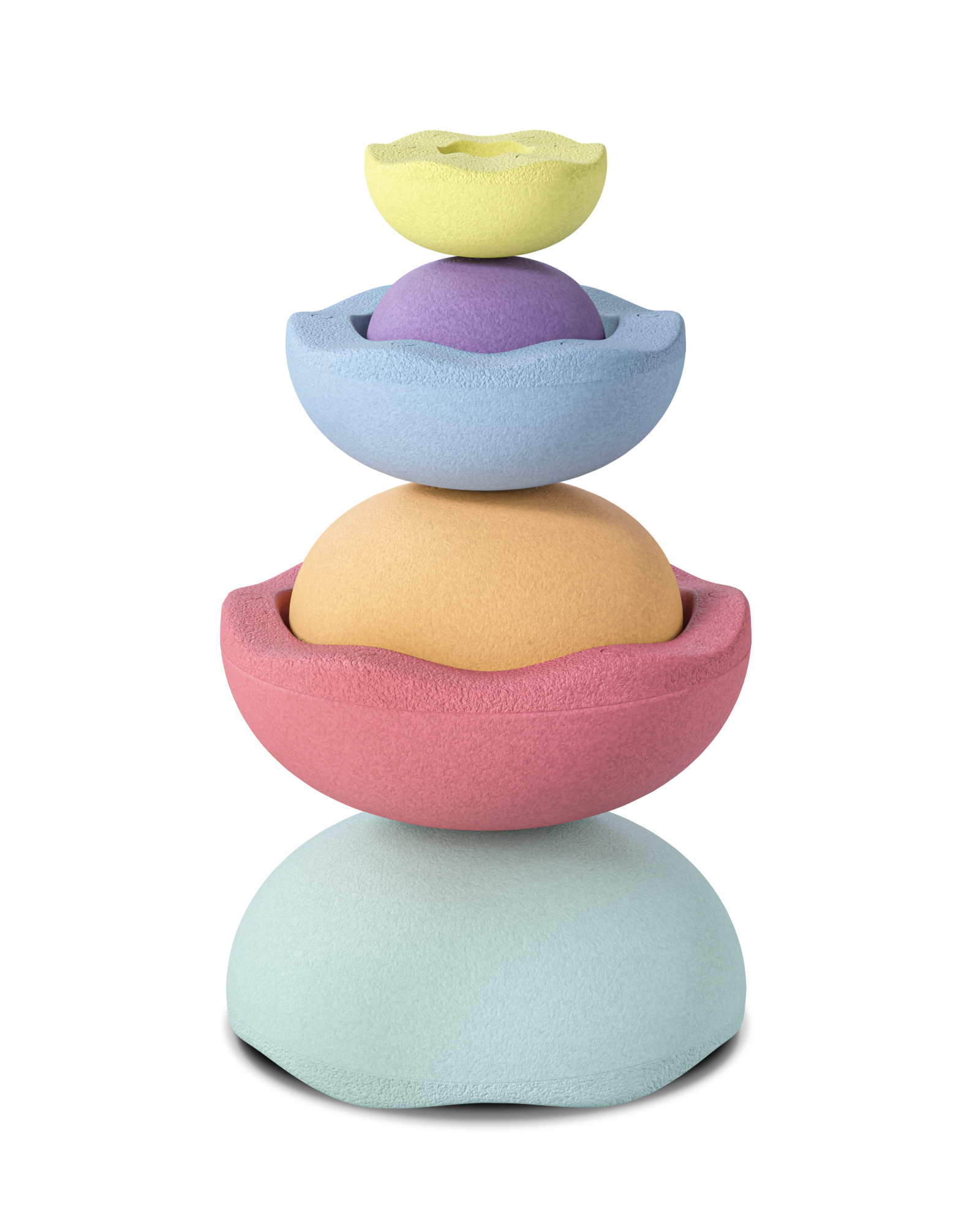 Stapelstein - Inside Rainbow Pastel 6pc - Stepping Stones