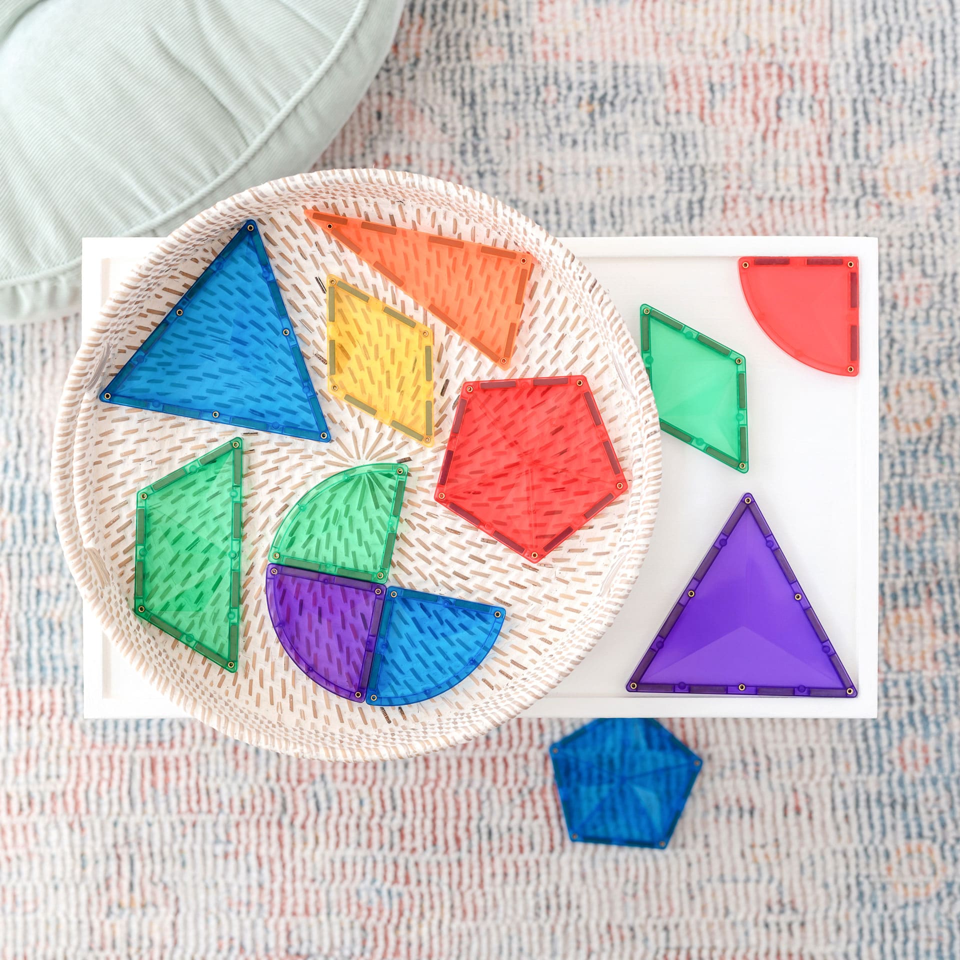 CONNETIX Magnetic Tiles -Rainbow Shape Expansion Pack 36 pc