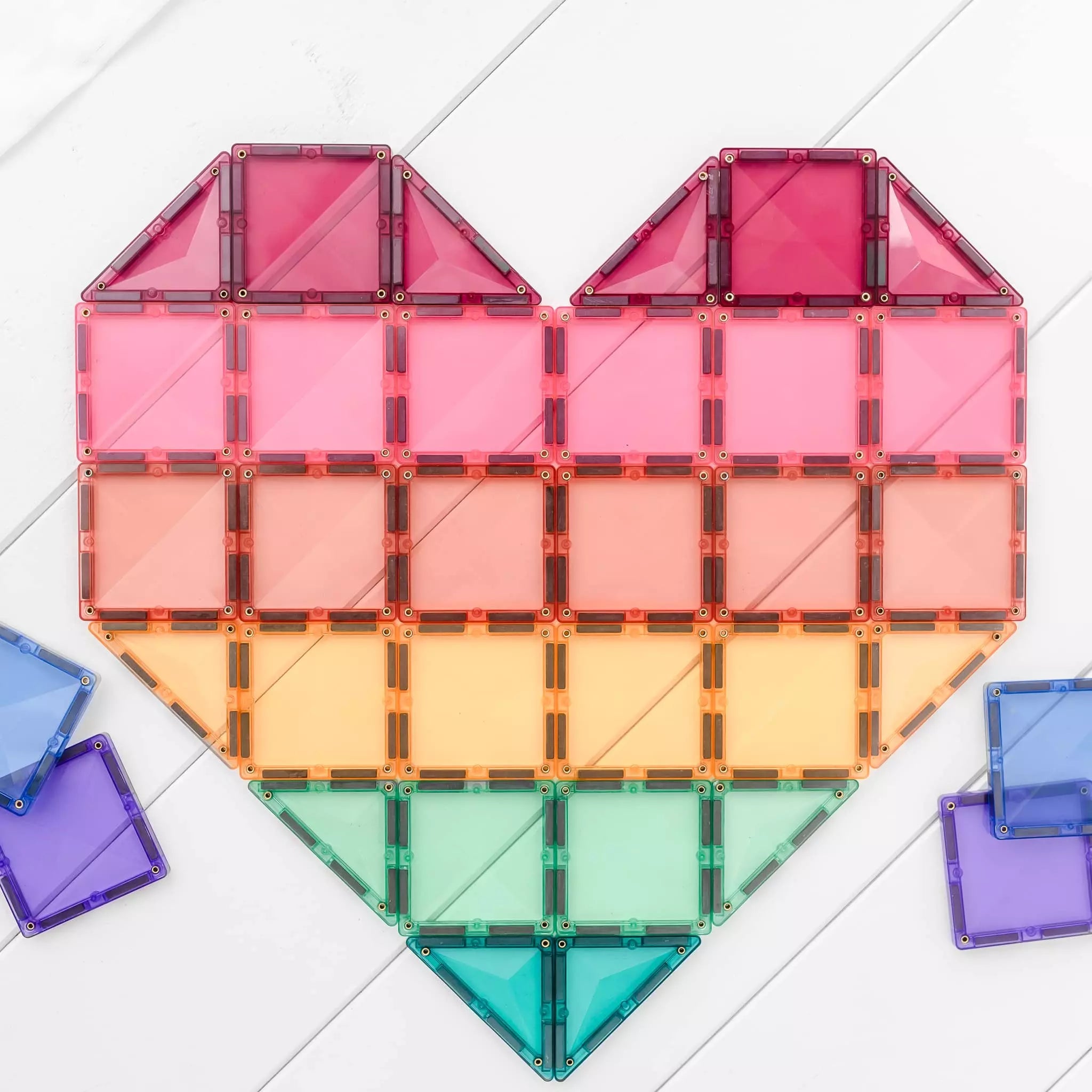 CONNETIX Magnetic Tiles - Pastel Mega Pack 202 Piece