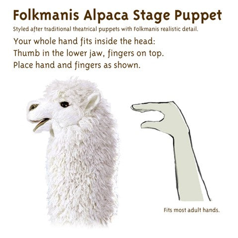 FOLKMANIS STAGE PUPPET - Alpaca