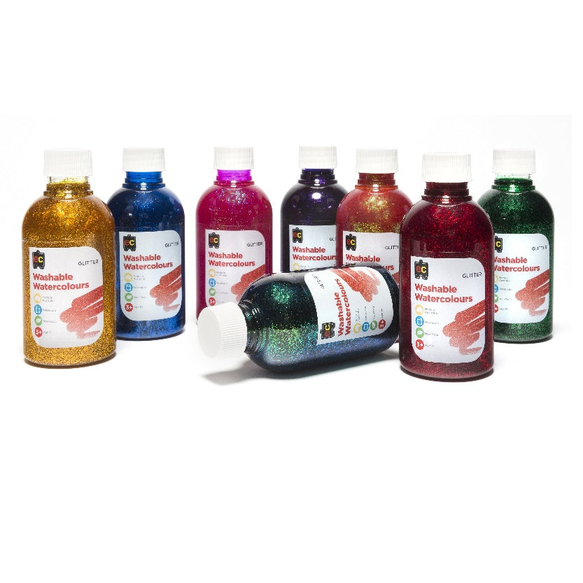 Washable Glitter Water Colours - 250ml