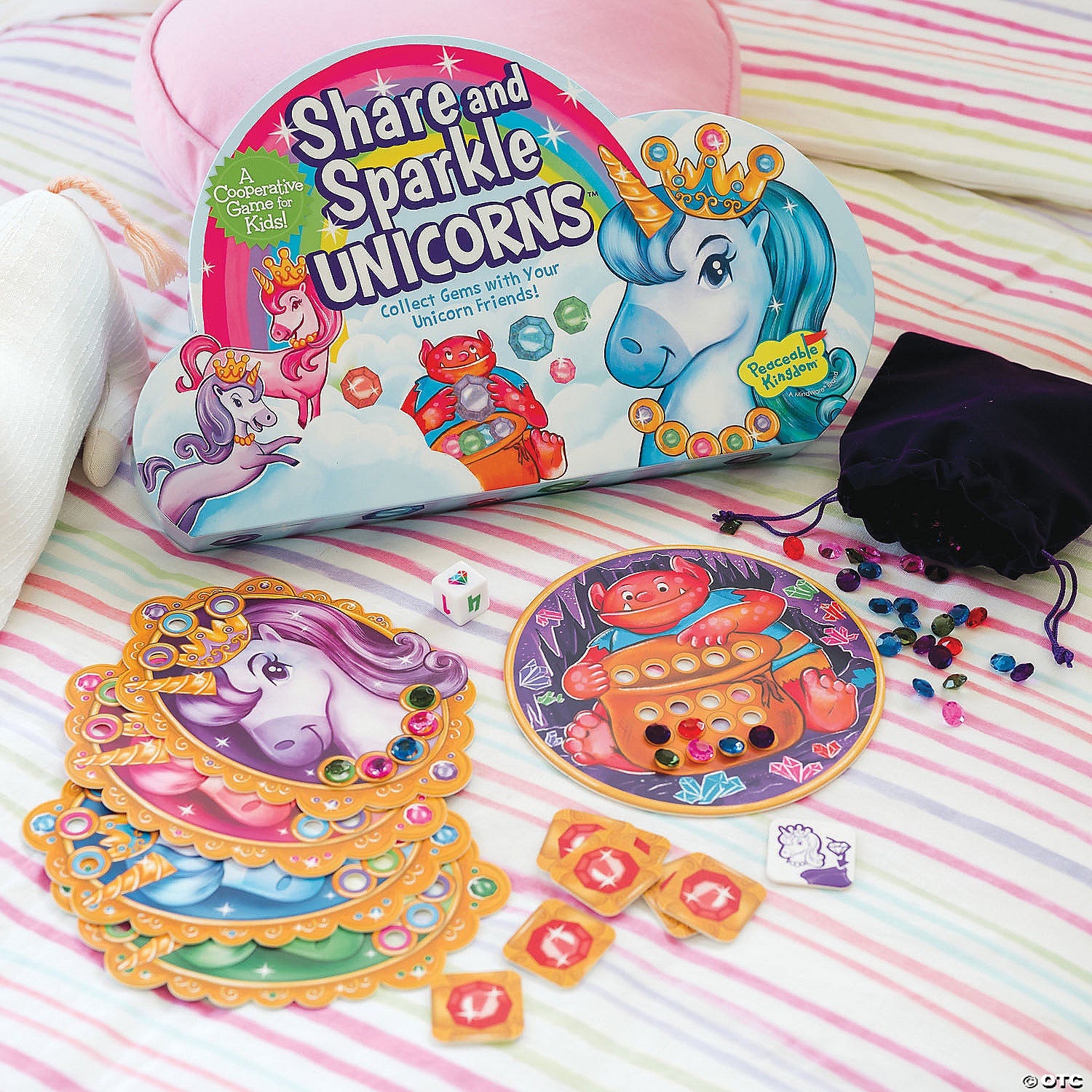 Peaceable Kingdom - Game - Share and Sparkle Unicorns   - Co-operative