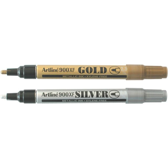 MARKER ARTLINE 900XF PERMANENT 2.3MM BULLET NIB Silver