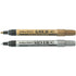 MARKER ARTLINE 900XF PERMANENT 2.3MM BULLET NIB ASST GOLD/SILVER BX12