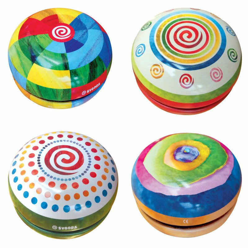 Tin Yo-Yo - Free Spinning - Single - Assorted Fantasy Designs