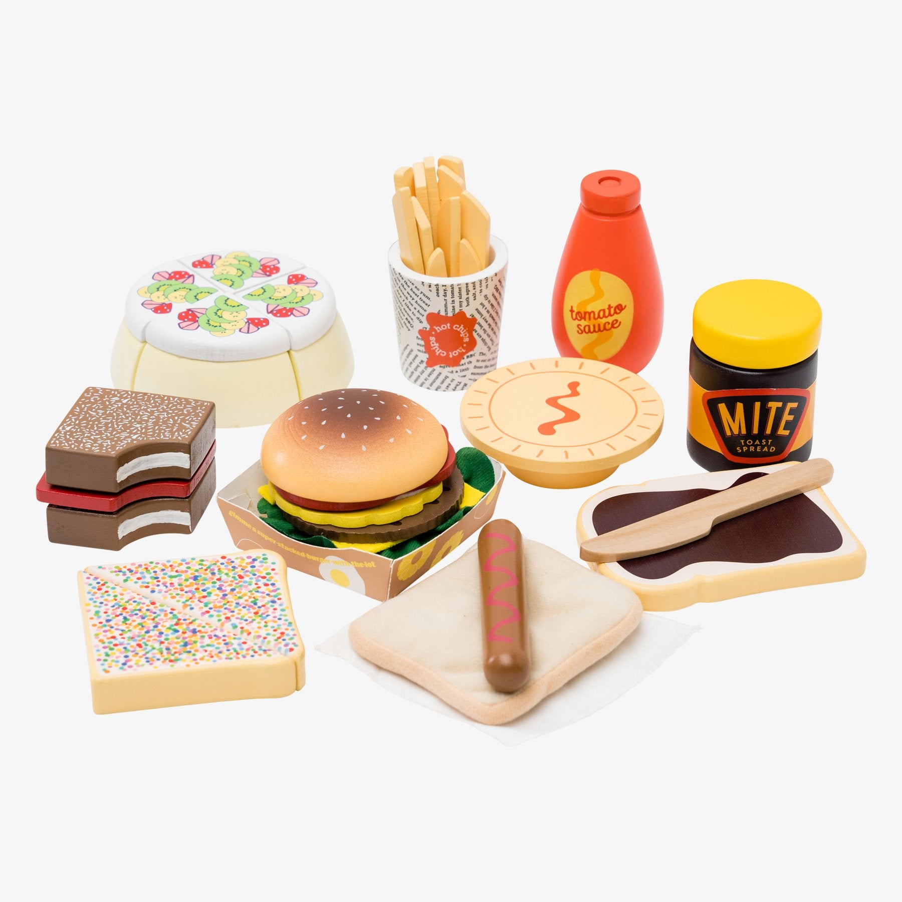 MAKE ME ICONIC - Australian Food Set - Wooden