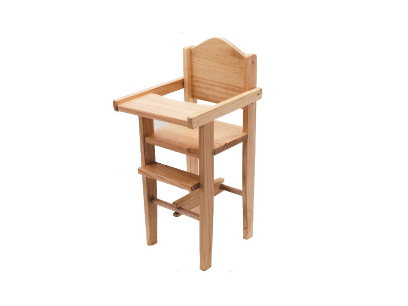 Home Corner - Doll Highchair Wooden Handmade Aust