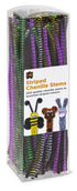 EC Chenille Stems - Striped 30cm - Pack of 200