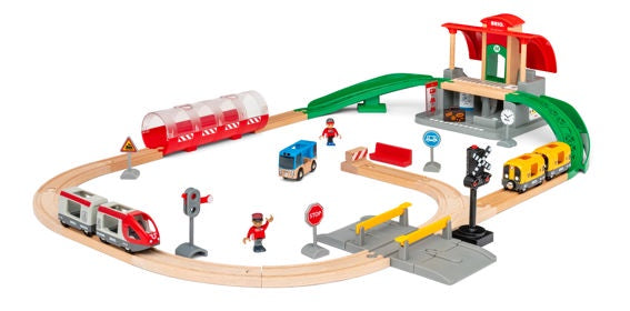 BRIO Train Set - Central Train Station 37 Piece 33989