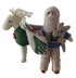 PAPOOSE Knight with Horse - Felt -  Green