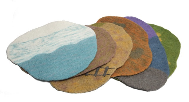 PAPOOSE - Landscape - Australia Scape Mats - Felt - Set of 7