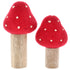 PAPOOSE - Toadstools - Wood & Felt - Set of 2