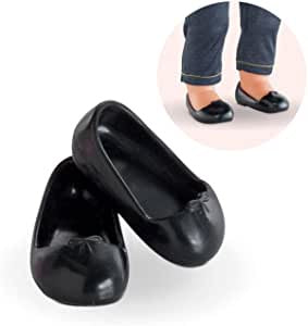 COROLLE MaCorolle Shoes - Ballet Flat Black - 36cm Toddler Doll