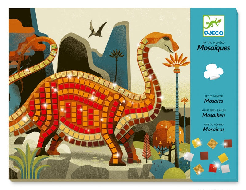 DJECO Art Kit - Mosaic Dinosaur