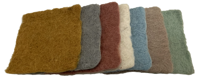 PAPOOSE Earth Felt Squares - 7 Piece