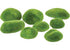 Textured Poly Stones  - Pack of 8 - Mossy