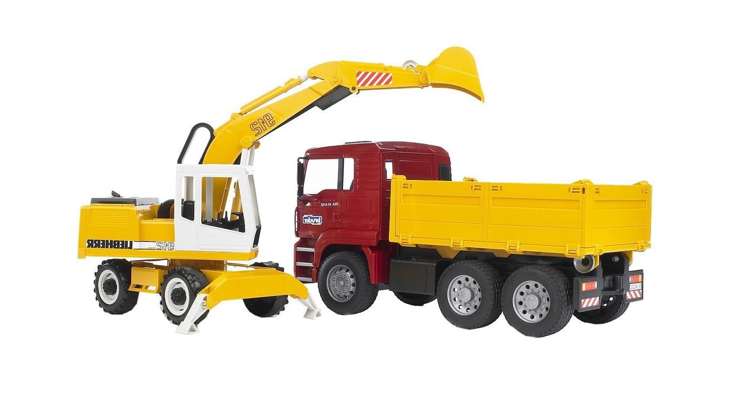 BRUDER - MAN TGA Construction truck with Liebherr Excavator- 2751