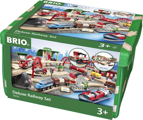 BRIO Train Set - Deluxe Railway - 87 PC - 33052