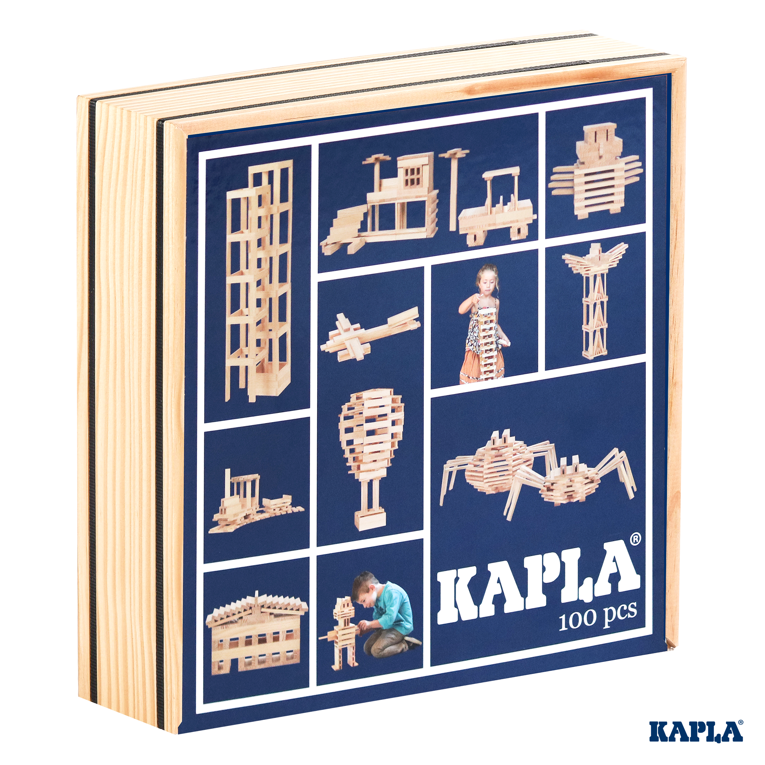 Kapla 100 Case - Wooden Construction Set