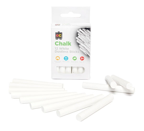 EC White Chalk Set 12