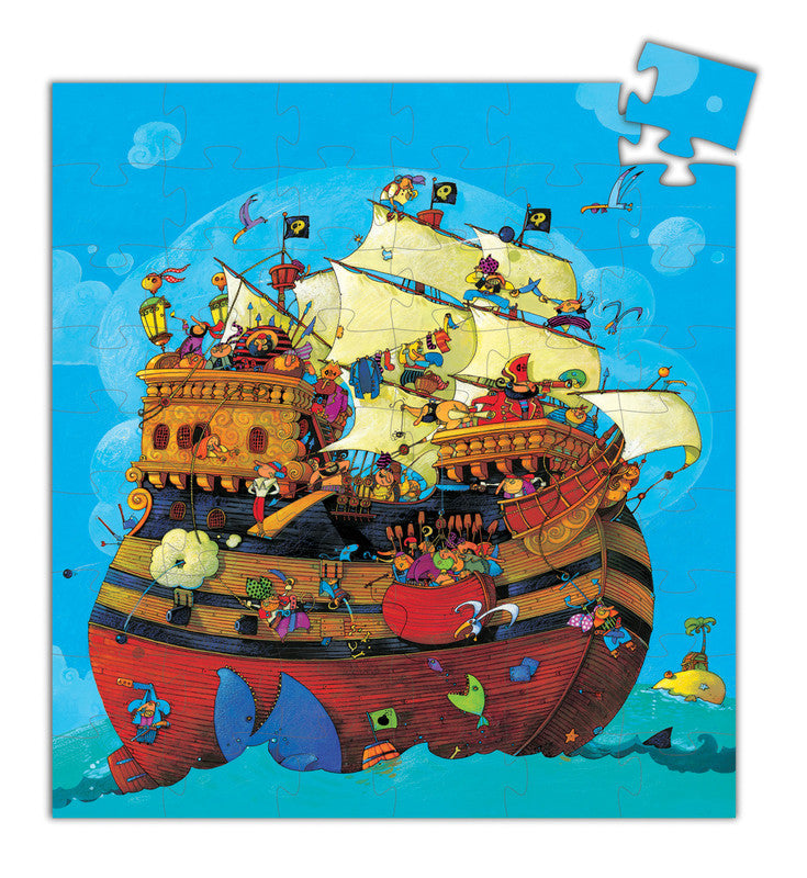 DJECO Puzzle Silhouette Barbarossa Boat 54pc